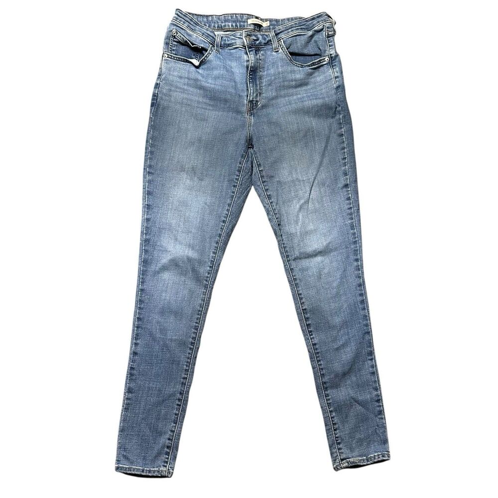 Levis Womens 32x30 721 High Rise Skinny Jeans Blue Stretch Waterless EUC
